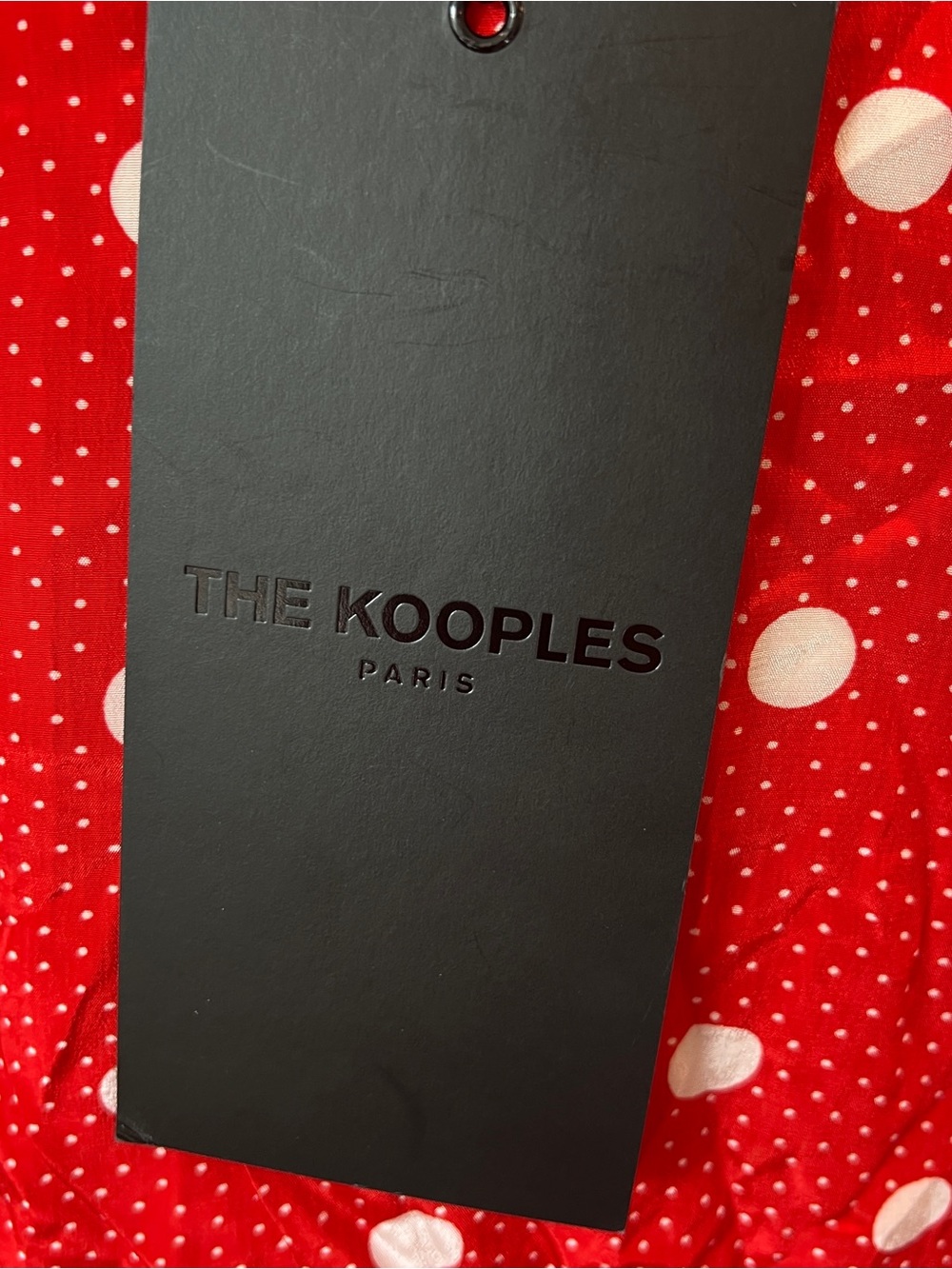The Kooples Red and White Polka Dot Long Sleeve Blouse. Size 8 (French 3). NWT - Picture 7 of 11